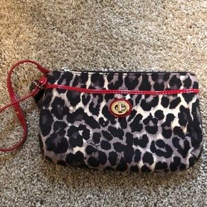 Coach Leopard Print Wristlet